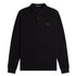 Fred Perry M6006 S76 Black Long Sleeved Polo Shirt Mens XXL